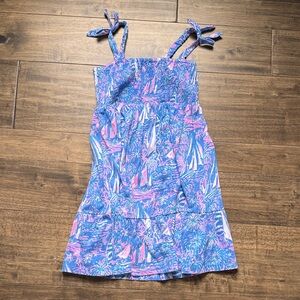 Lilly Pulitzer Blue and Pink Kids Dress